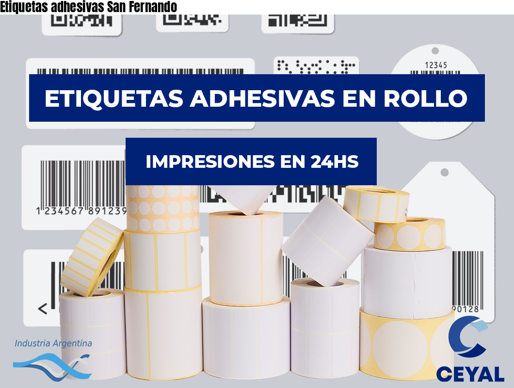 Etiquetas adhesivas San Fernando