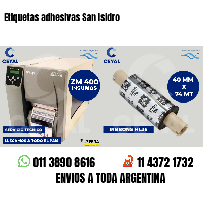 Etiquetas adhesivas San Isidro