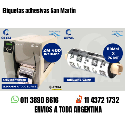 Etiquetas adhesivas San Martín