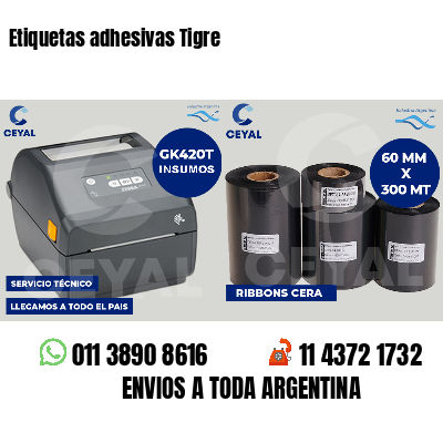 Etiquetas adhesivas Tigre