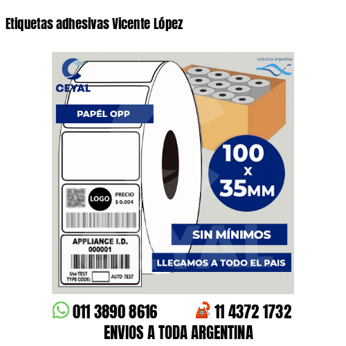 Etiquetas adhesivas Vicente López