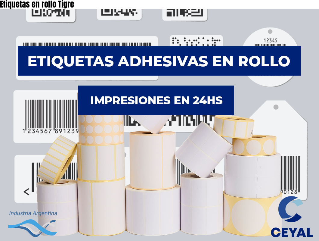 Etiquetas en rollo Tigre