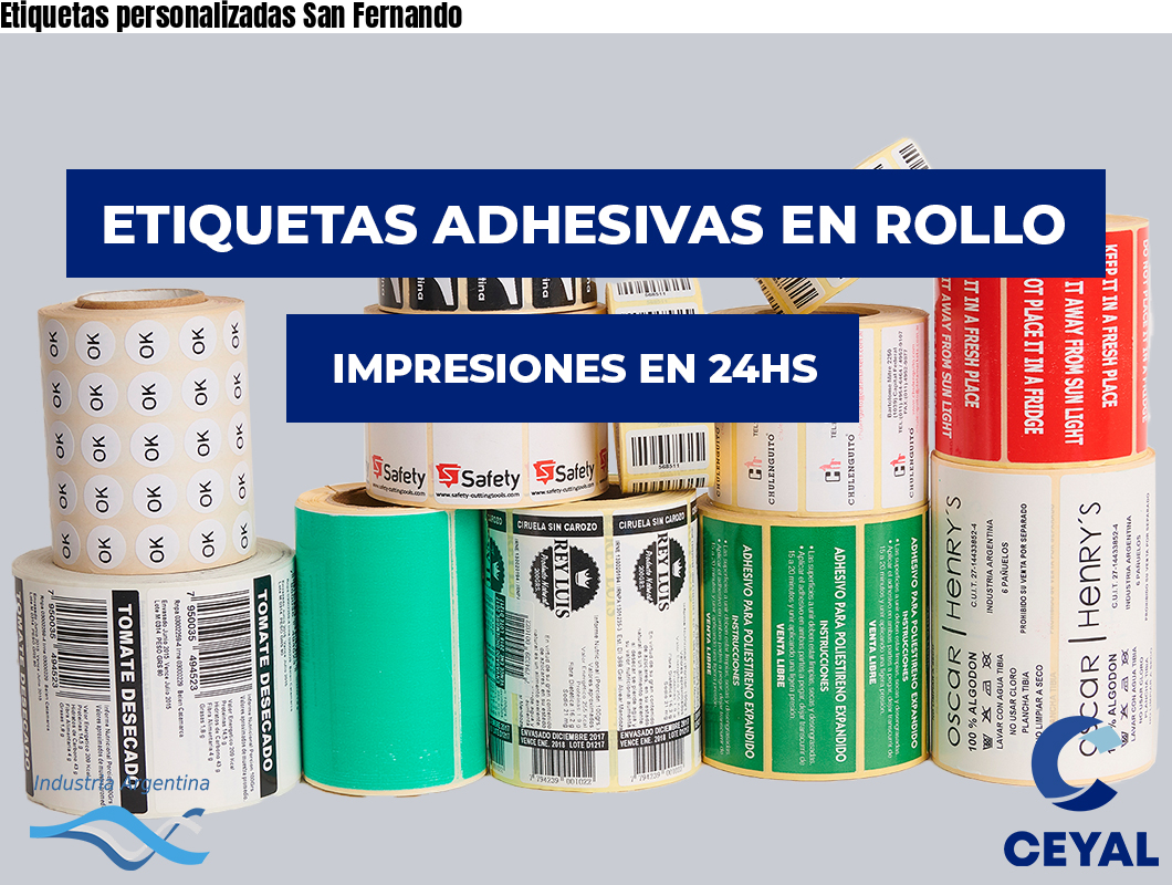Etiquetas personalizadas San Fernando