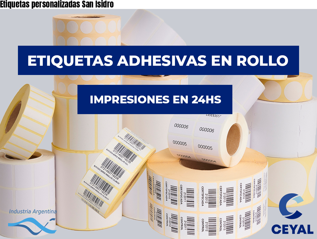 Etiquetas personalizadas San Isidro