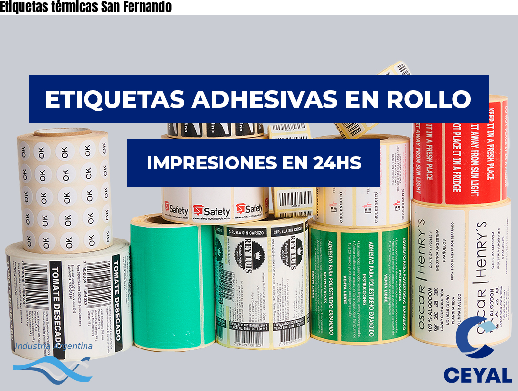 Etiquetas térmicas San Fernando