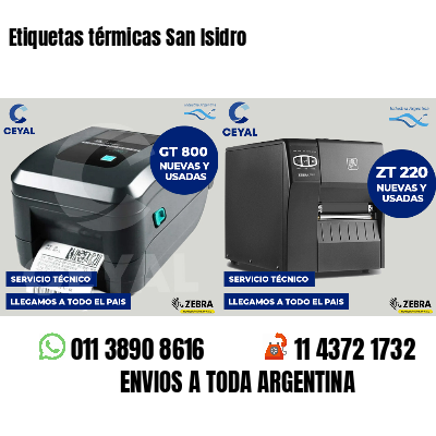 Etiquetas térmicas San Isidro