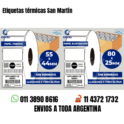 Etiquetas térmicas San Martín