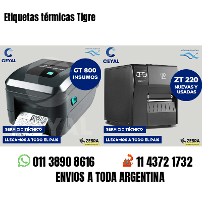 Etiquetas térmicas Tigre