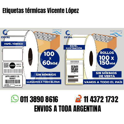 Etiquetas térmicas Vicente López