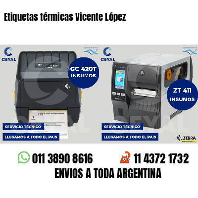 Etiquetas térmicas Vicente López