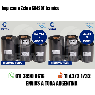 Impresora Zebra GC420T termico