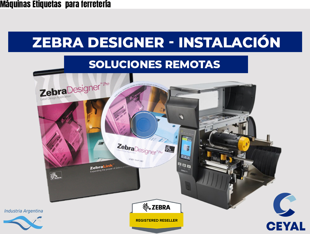 Máquinas Etiquetas para ferretería