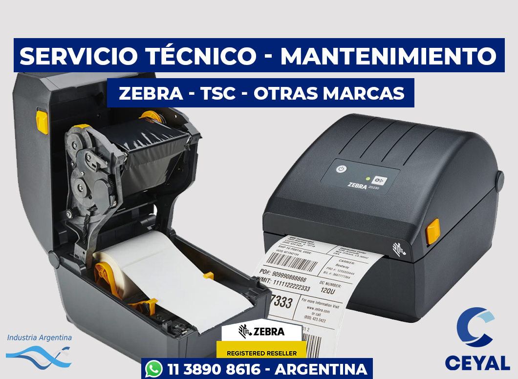 🖨️ ¡Servicio especializado para fallas en impresoras Zebra! 🖨️