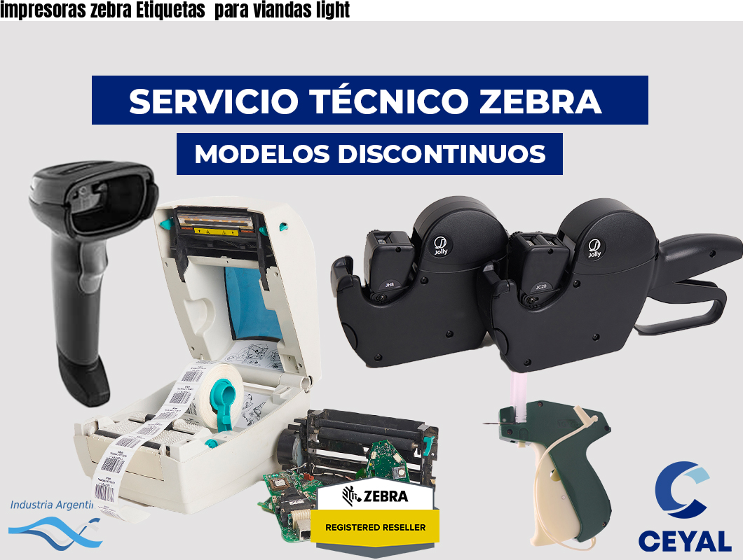 impresoras zebra Etiquetas para viandas light