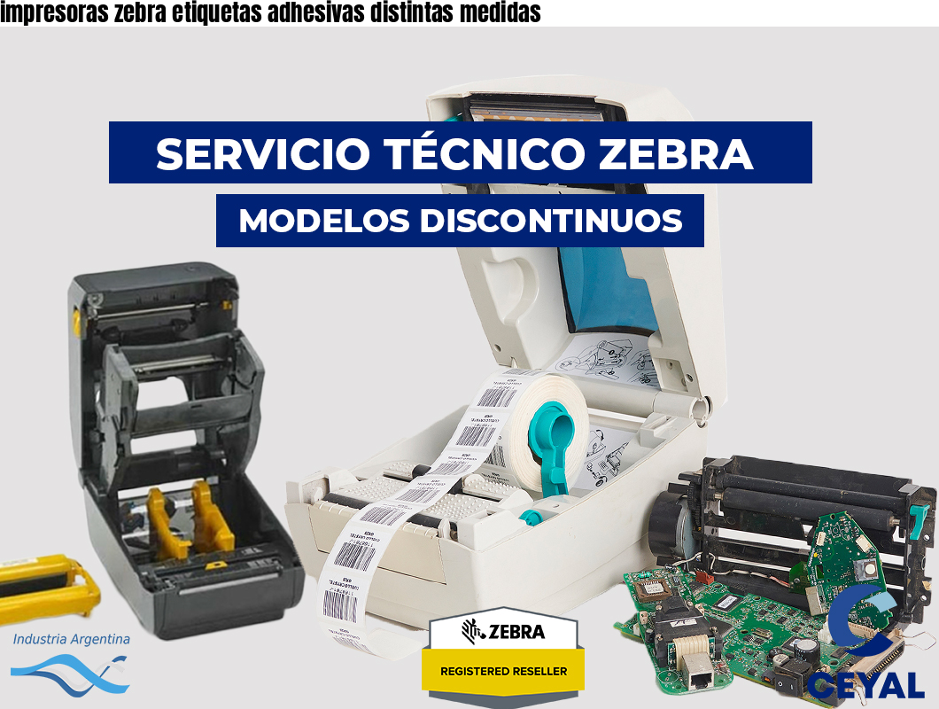 impresoras zebra etiquetas adhesivas distintas medidas