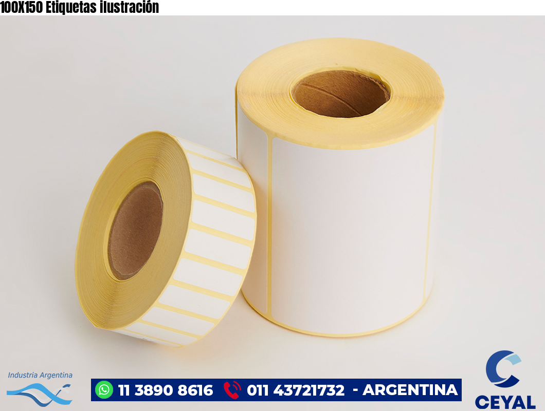 100X150 Etiquetas ilustración