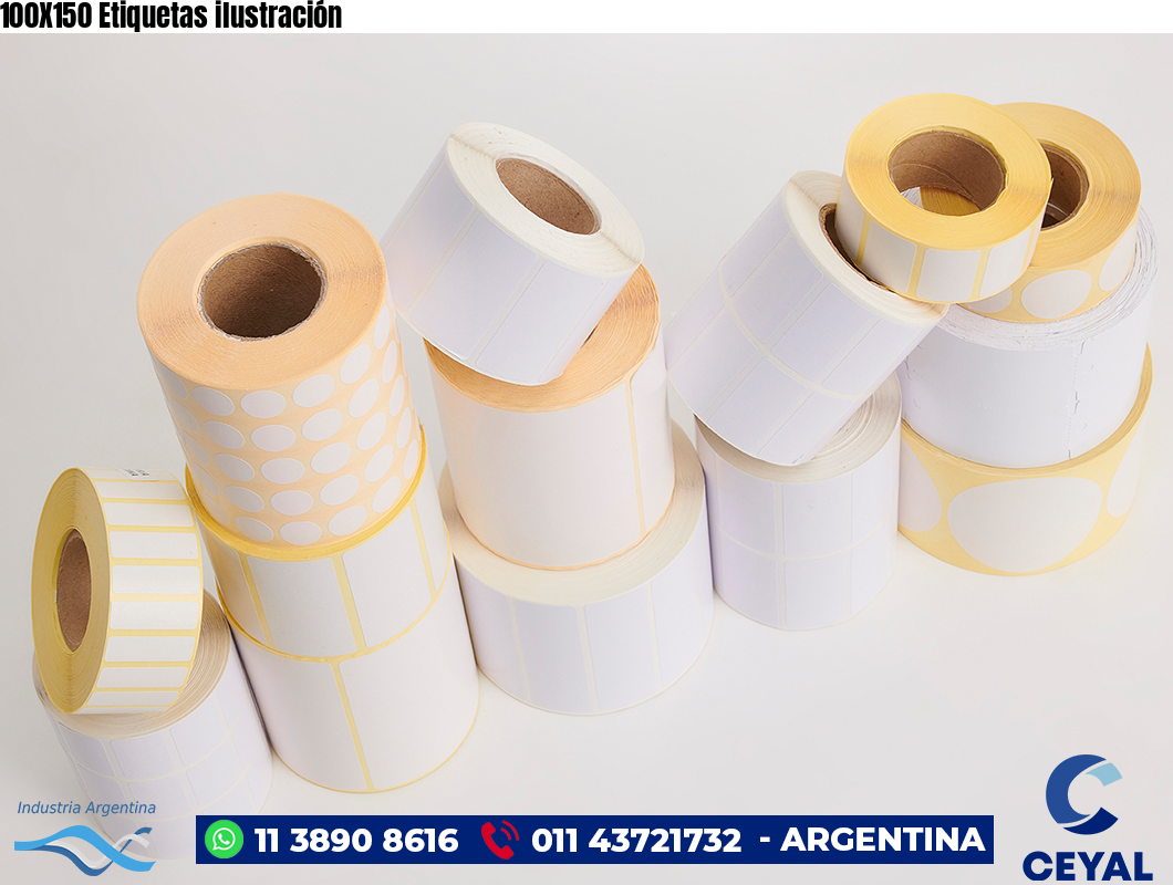100X150 Etiquetas ilustración