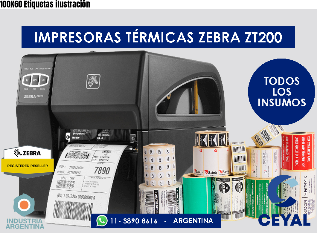 100X60 Etiquetas ilustración