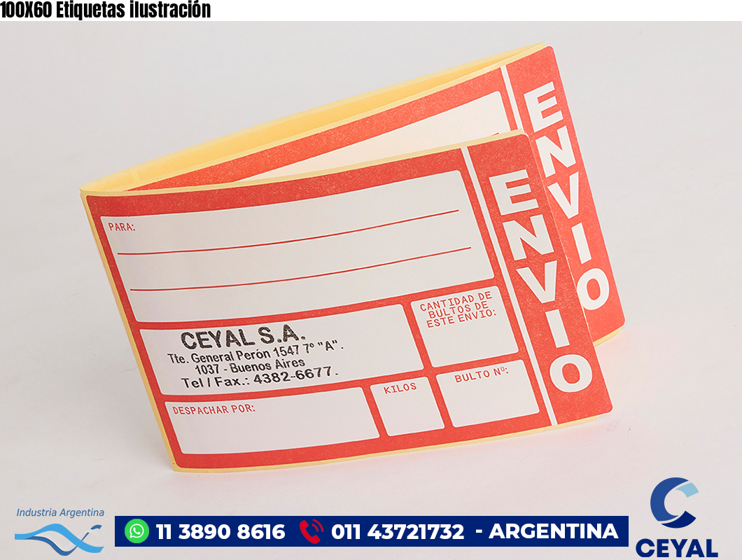 100X60 Etiquetas ilustración