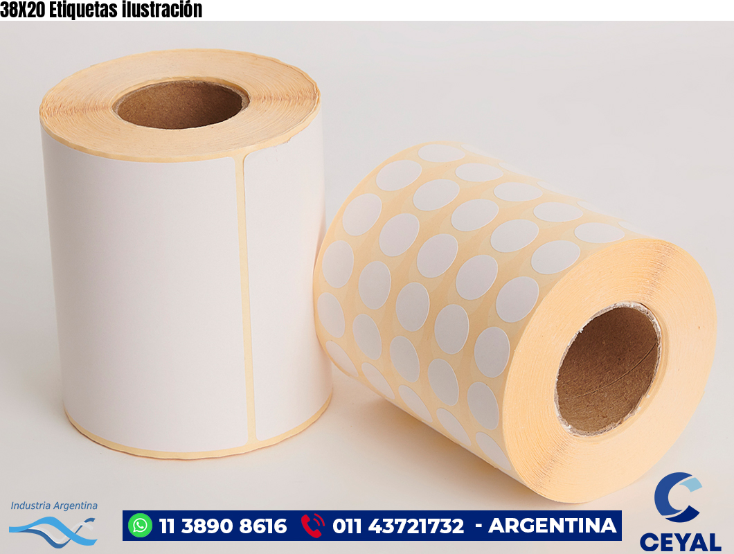 38X20 Etiquetas ilustración