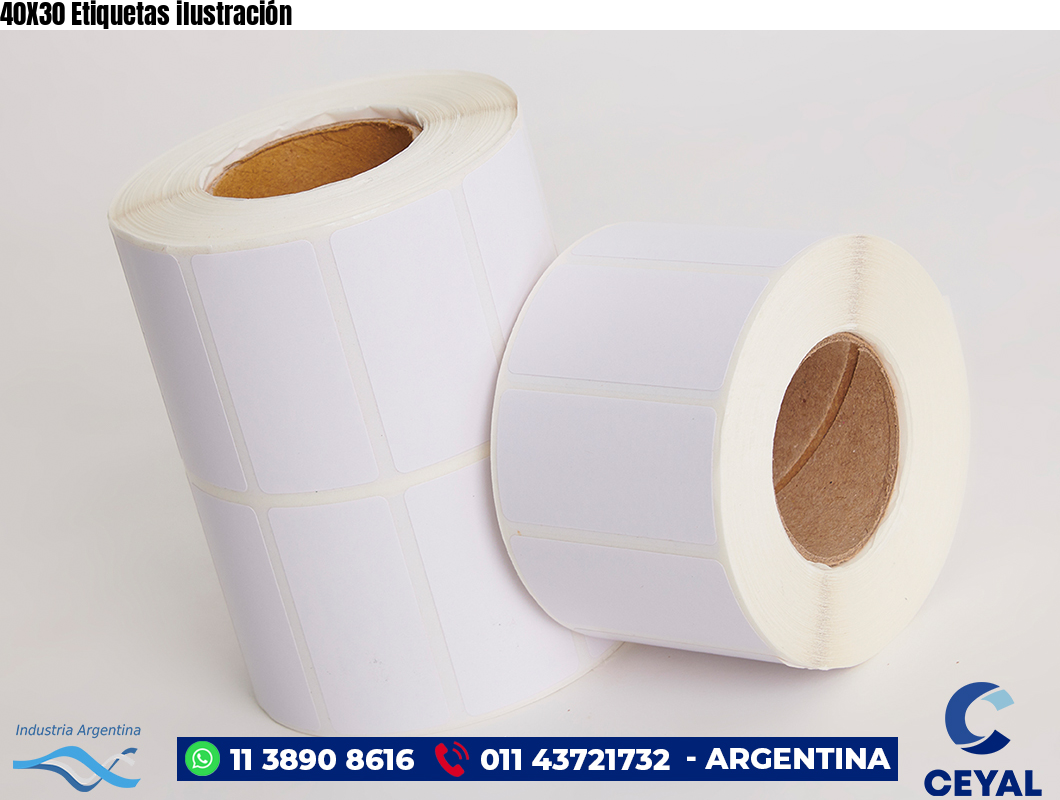 40X30 Etiquetas ilustración