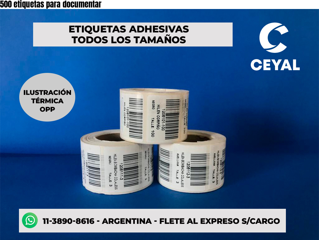 500 etiquetas para documentar 