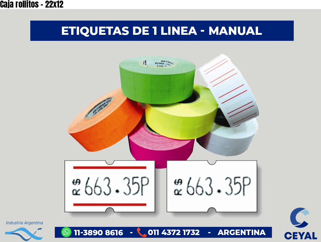 Caja rollitos - 22x12
