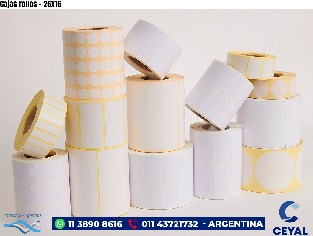 Cajas rollos - 26x16