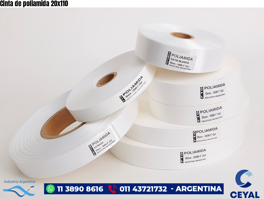 Cinta de poliamida 20×110