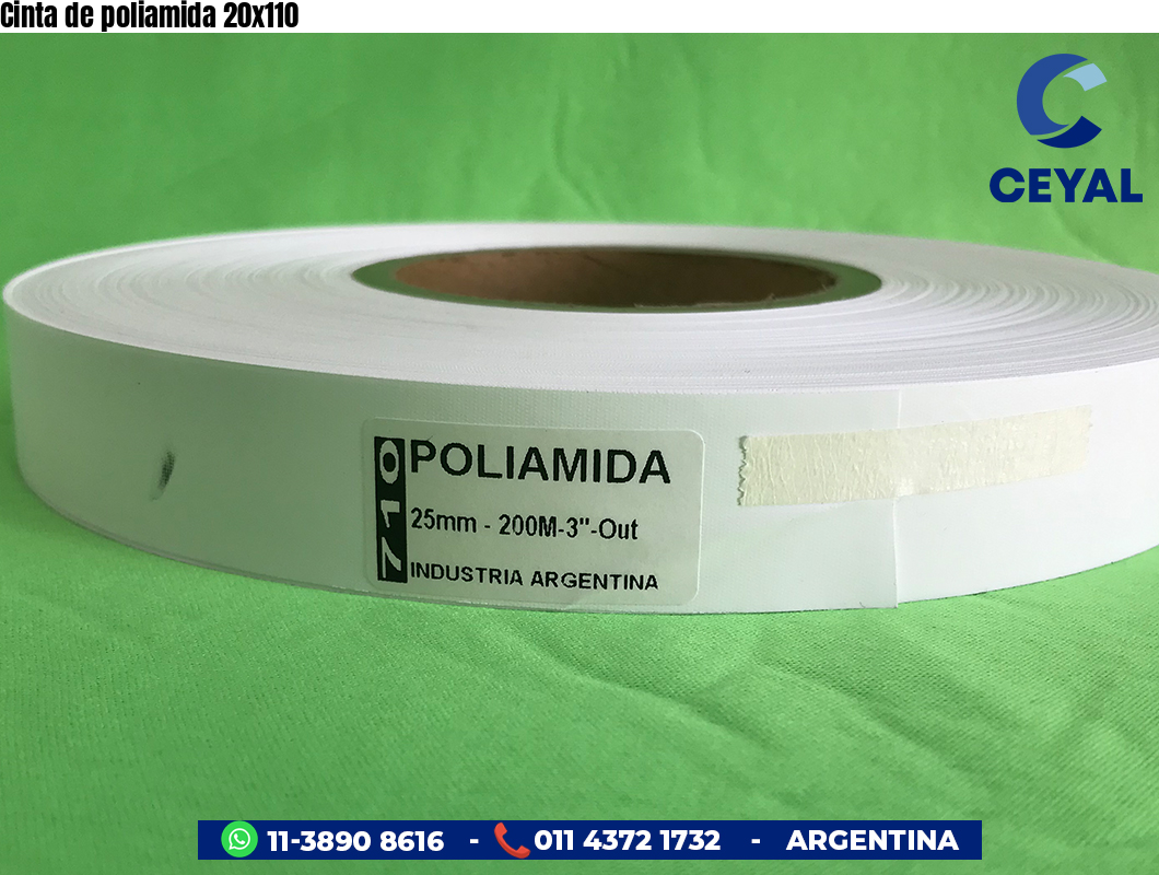 Cinta de poliamida 20x110