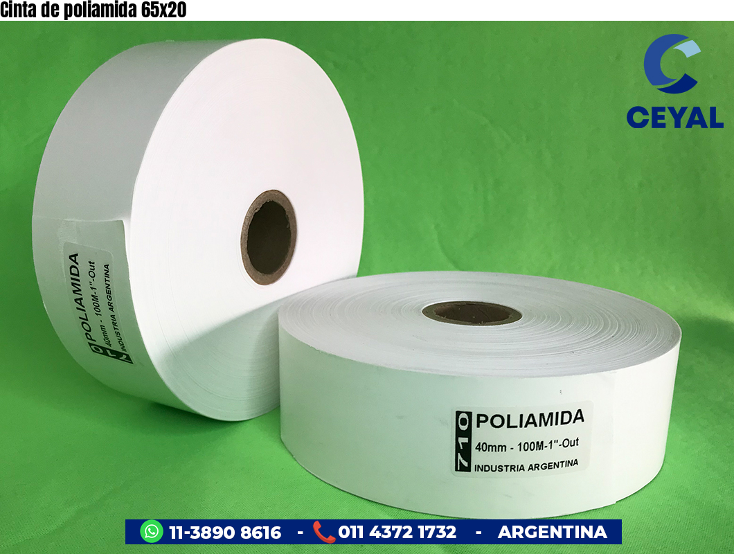 Cinta de poliamida 65×20