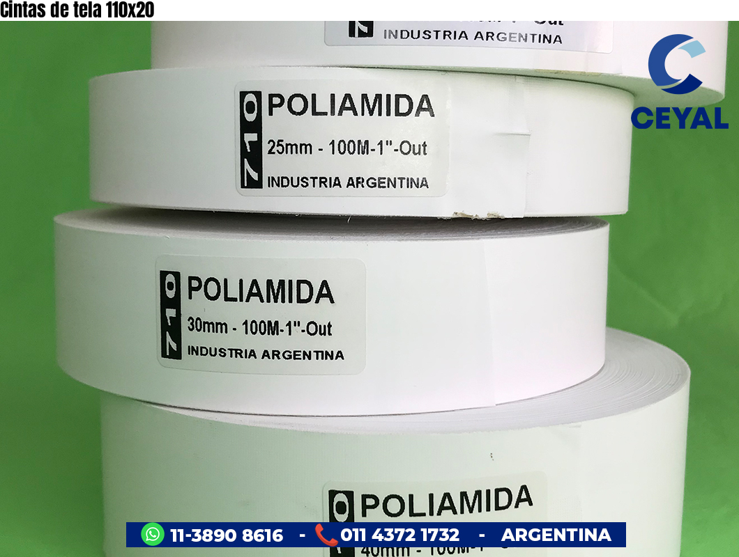 Cintas de tela 110×20