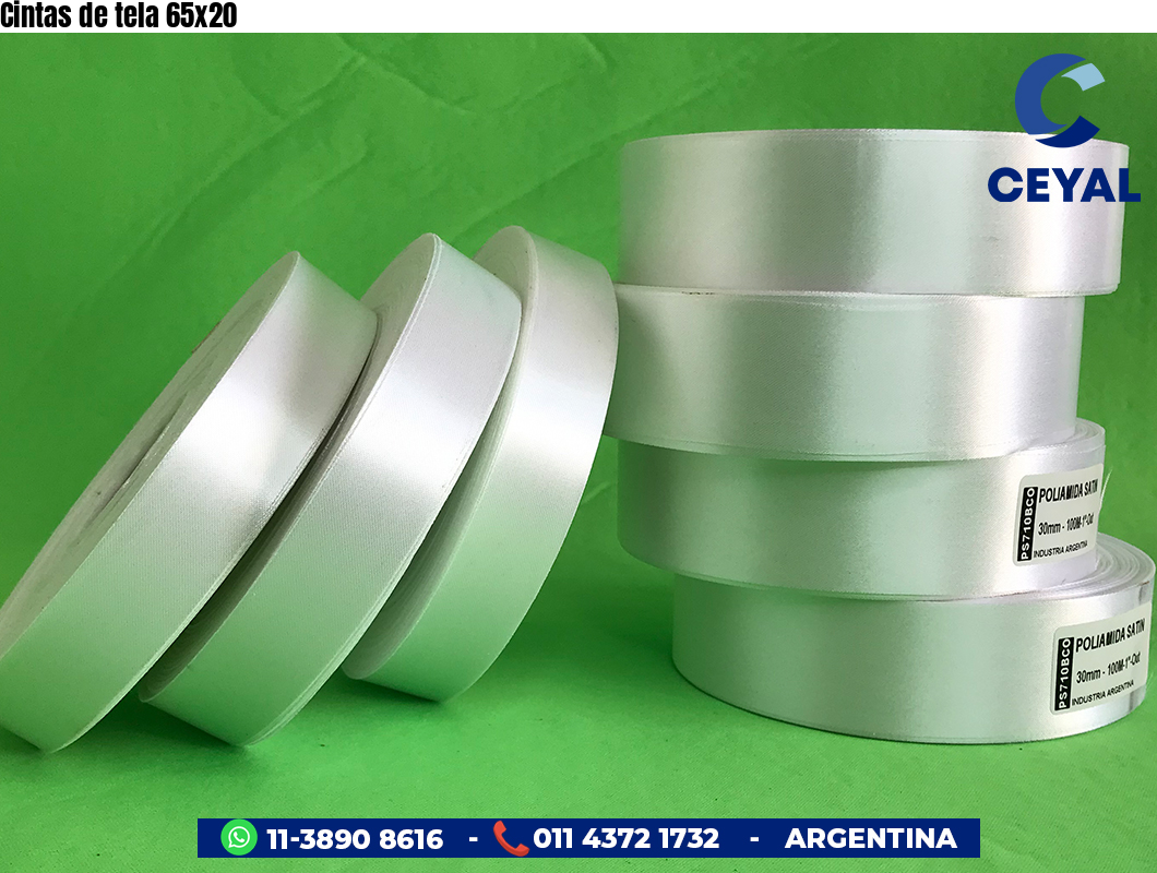 Cintas de tela 65×20