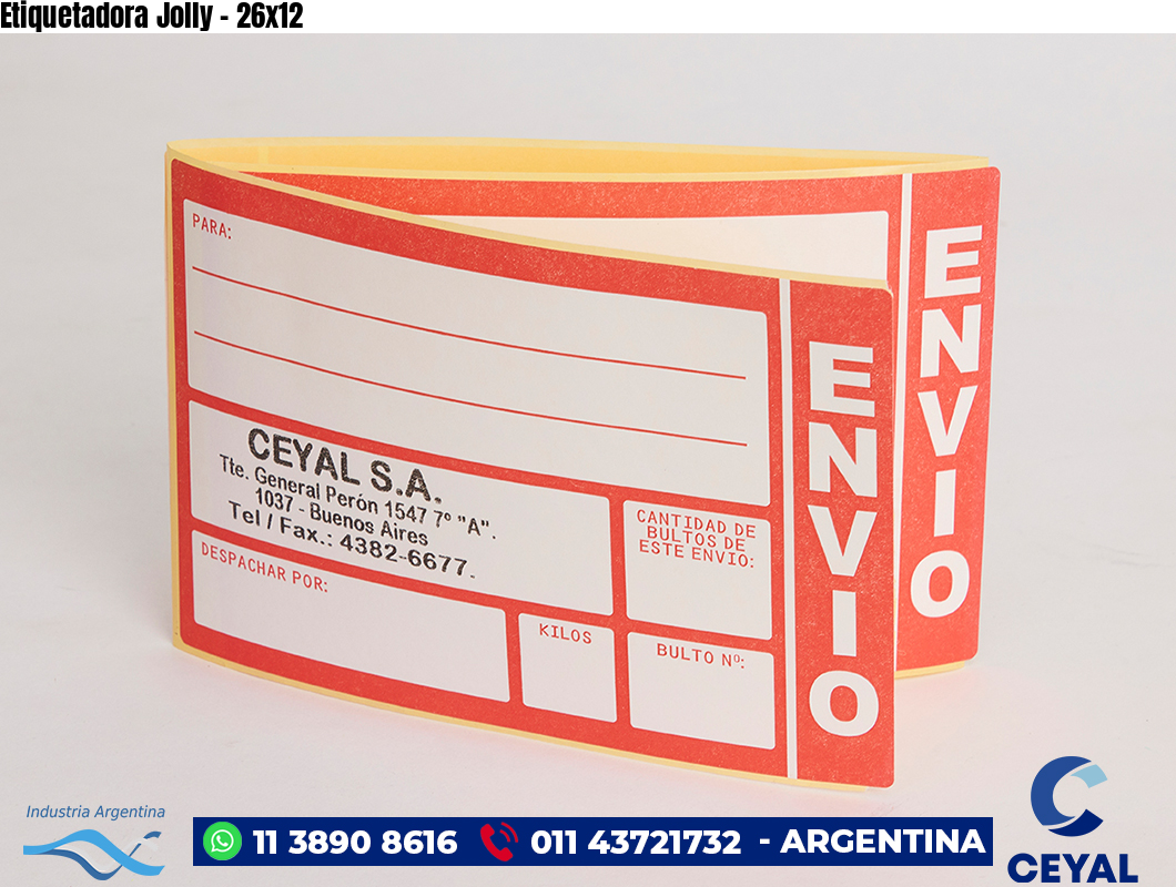Etiquetadora Jolly - 26x12