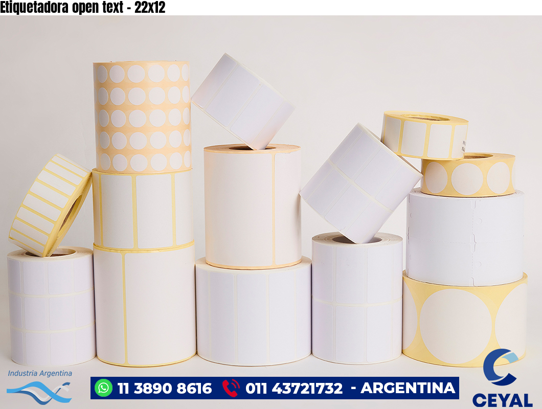 Etiquetadora open text - 22x12