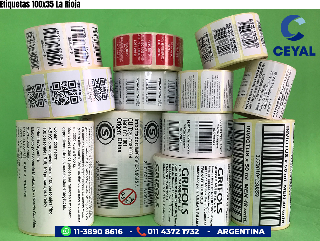 Etiquetas 100x35 La Rioja