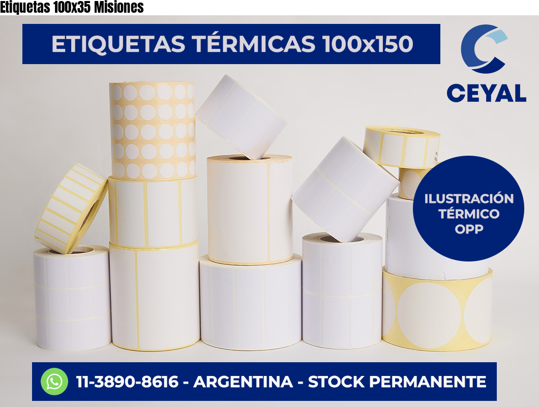 Etiquetas 100×35 Misiones