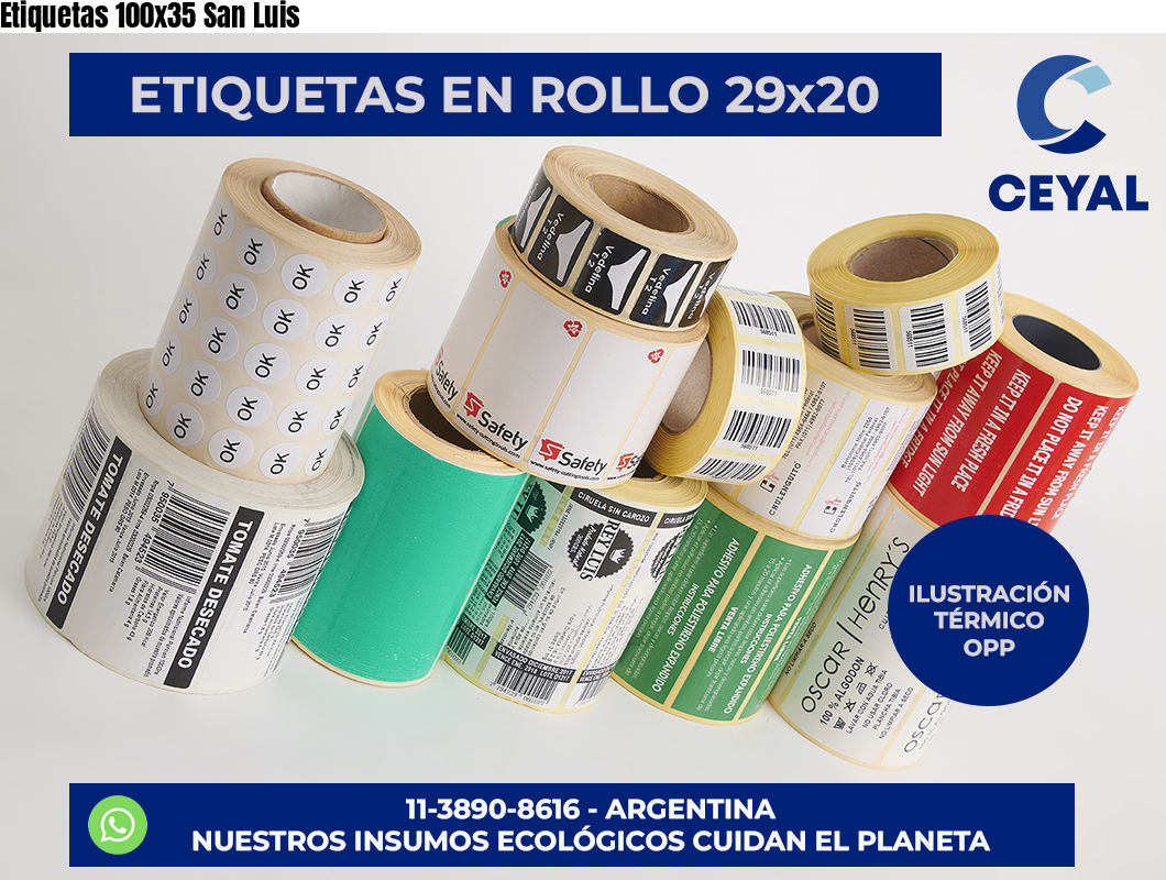 Etiquetas 100×35 San Luis