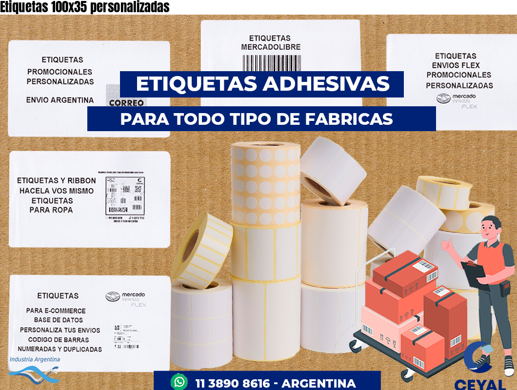Etiquetas 100x35 personalizadas