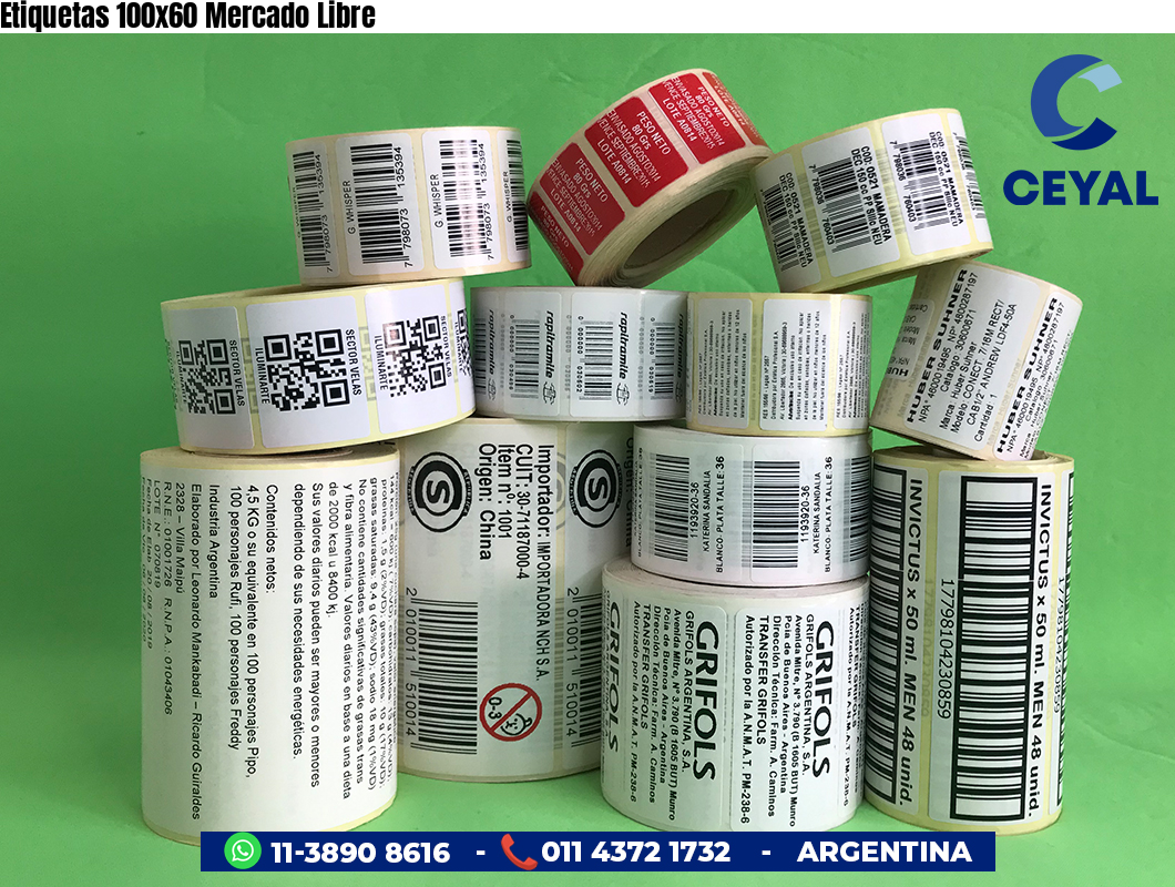Etiquetas 100x60 Mercado Libre
