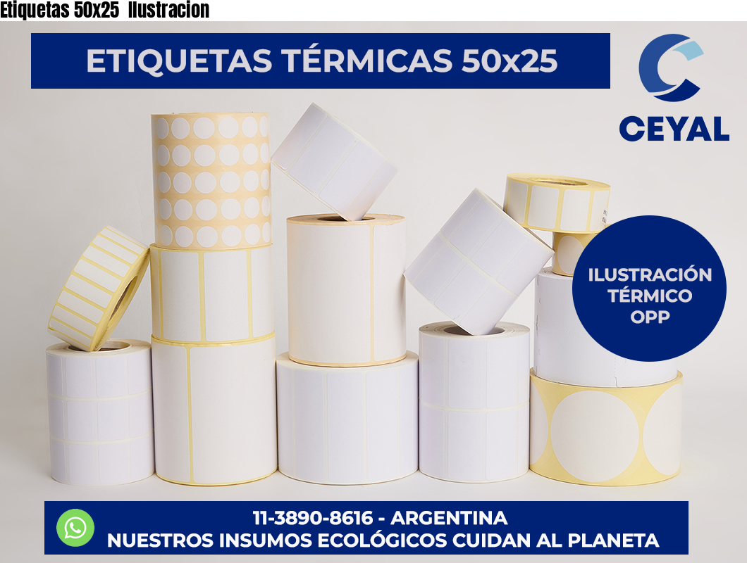 Etiquetas 50×25  Ilustracion