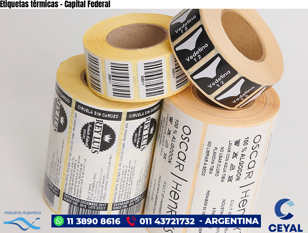 Etiquetas térmicas – Capital Federal