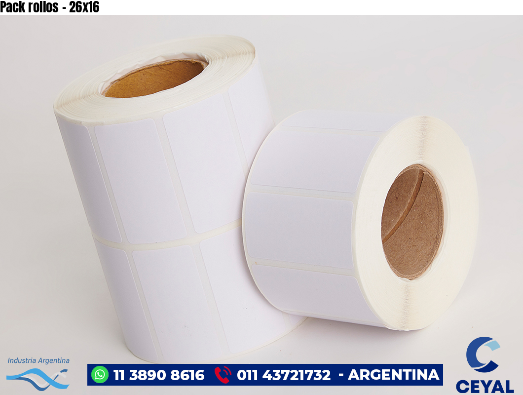 Pack rollos - 26x16