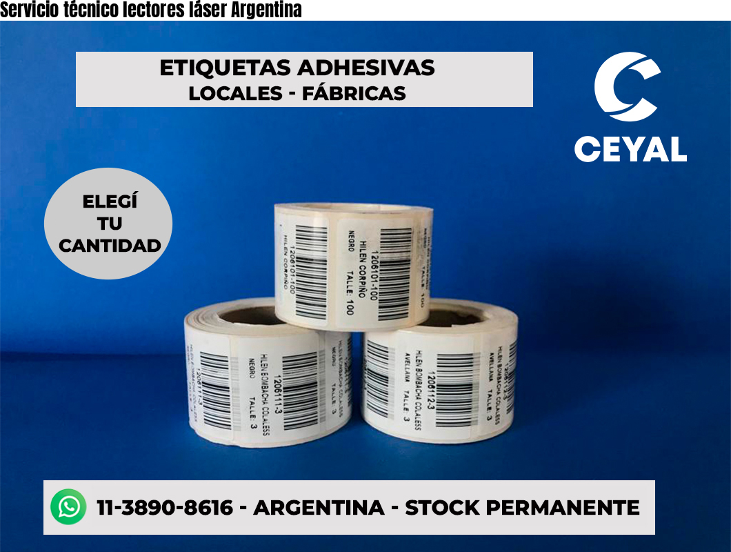 Servicio técnico lectores láser Argentina