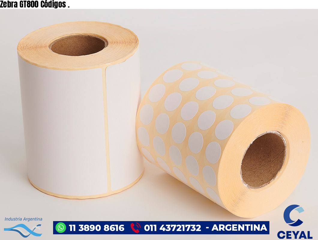 Zebra GT800 Códigos .