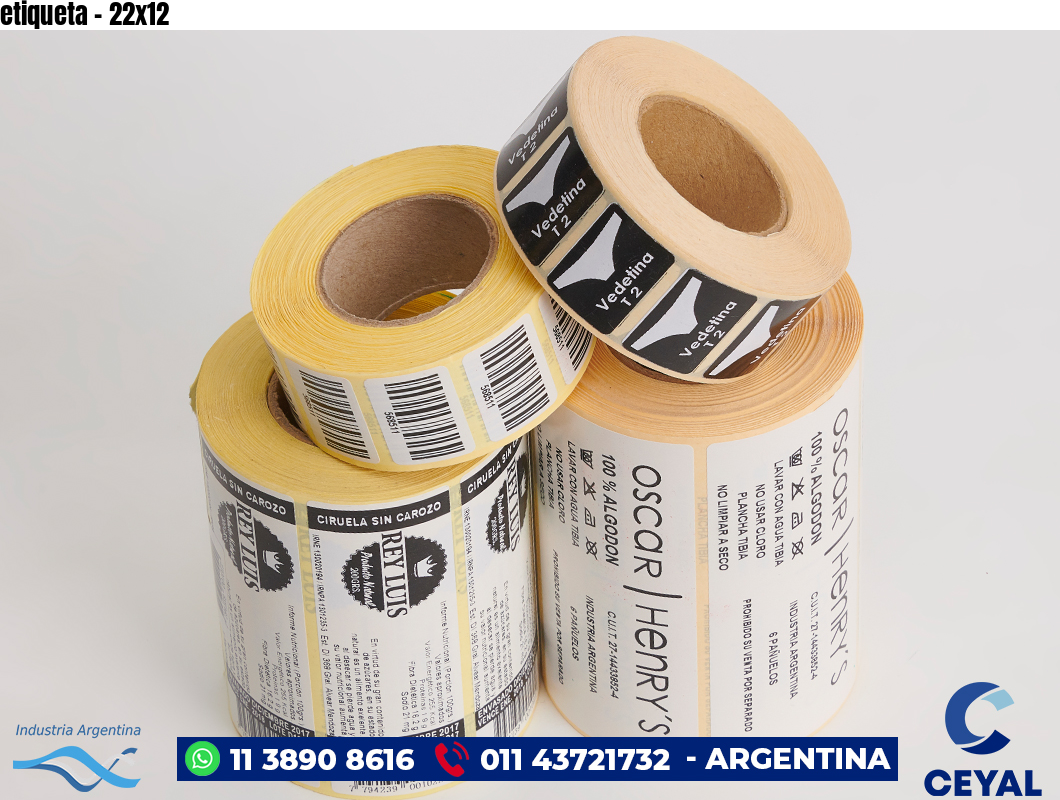 etiqueta - 22x12