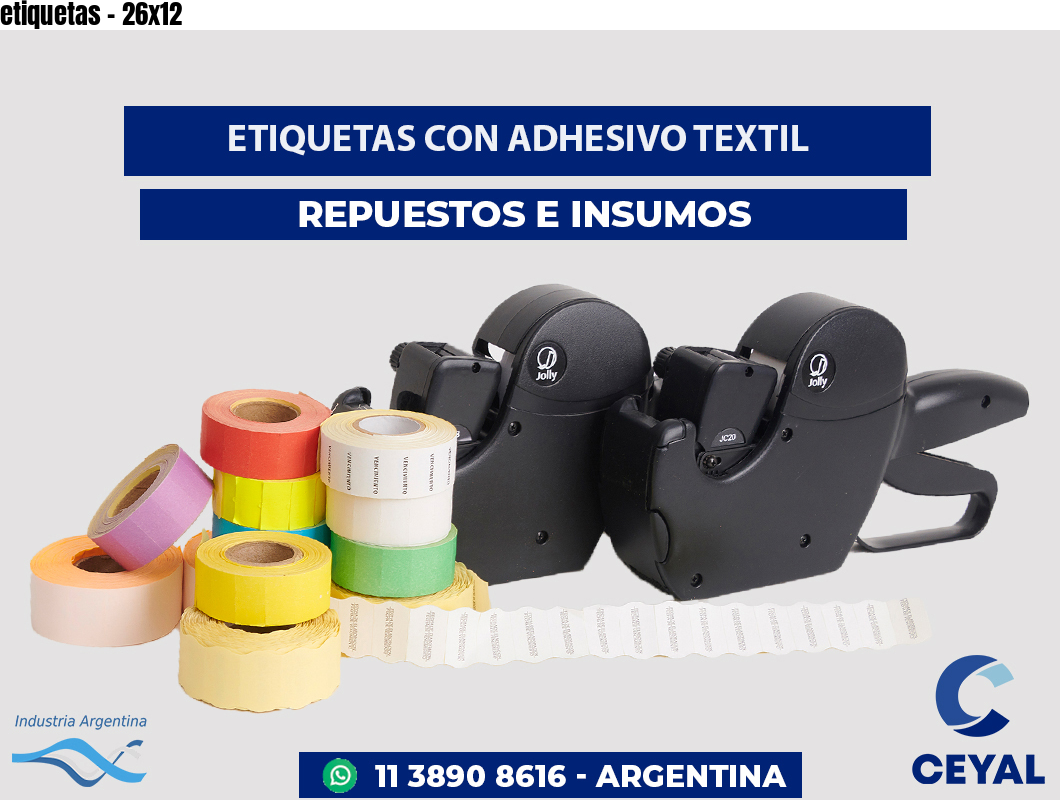 etiquetas - 26x12