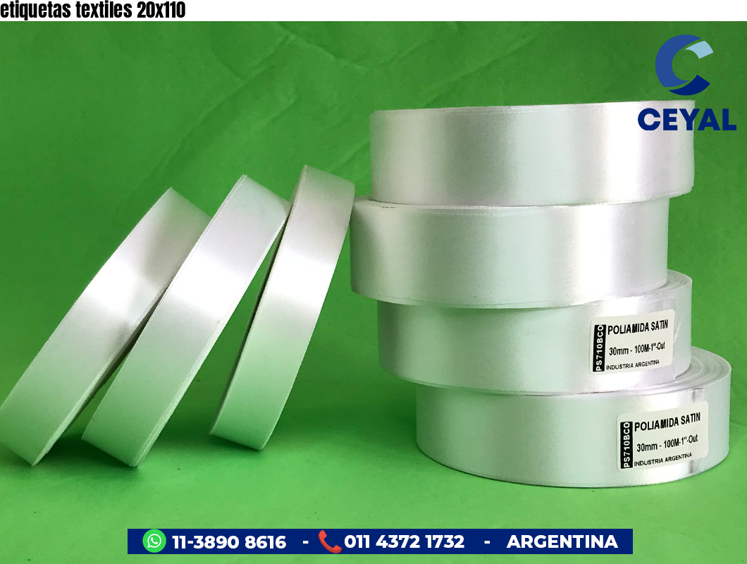 etiquetas textiles 20x110