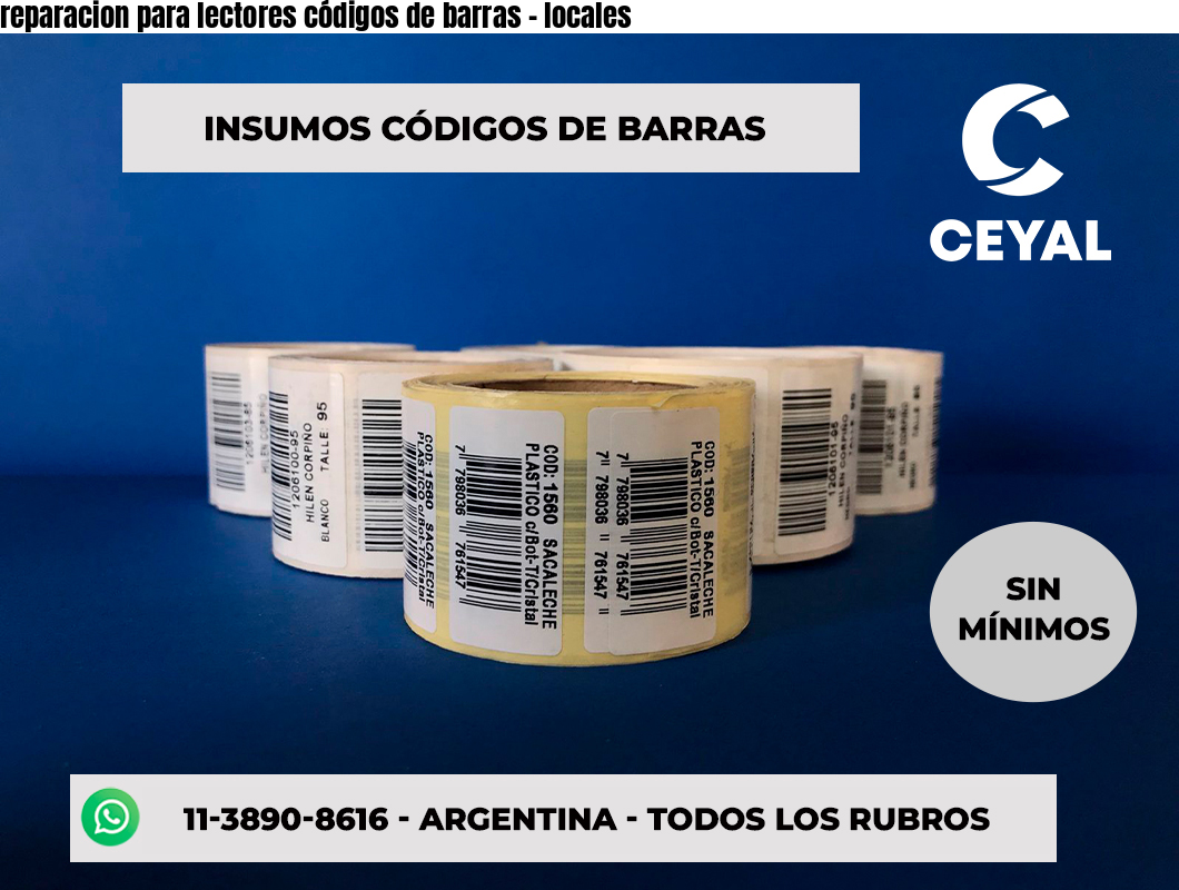 reparacion para lectores códigos de barras - locales