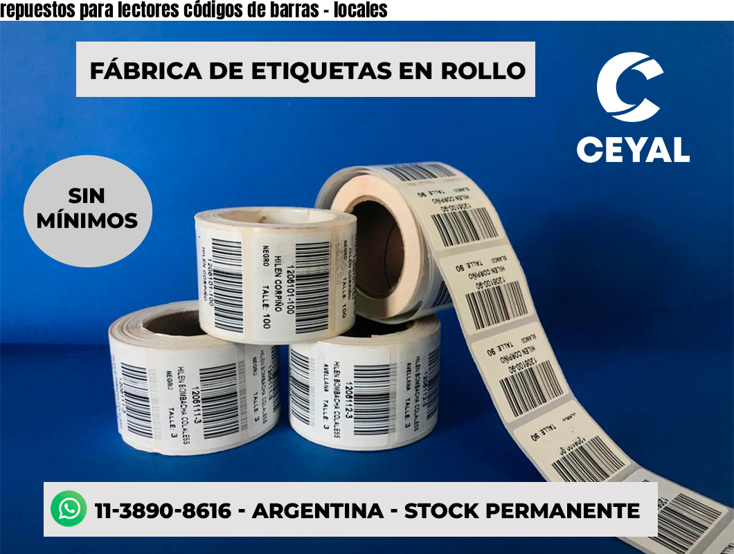 repuestos para lectores códigos de barras - locales